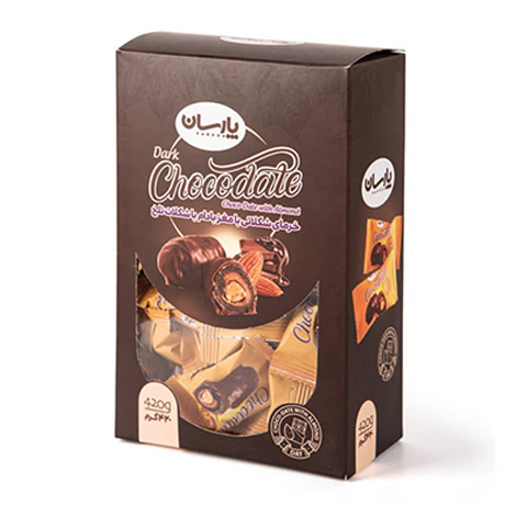 Финики Parsun в темном шоколаде с миндалем 425 гр